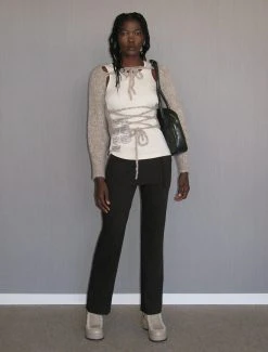 Paloma Wool no 1403 / Albita -The Mode Nith Sales Store albita warm soft adjustable cardigan taupe 01 ab7e114e 04ff 4dab aab9 e67363eff662