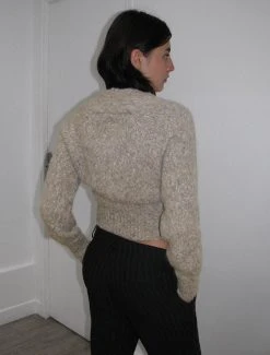 Paloma Wool no 1403 / Albita -The Mode Nith Sales Store albita warm soft adjustable cardigan taupe 6