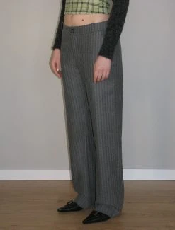 Paloma Wool no 1404 / Argan -The Mode Nith Sales Store argan low rise wide leg suit pants grey 01 3c6ac9a2 e002 4b62 96de 28b5aa0d9f7c