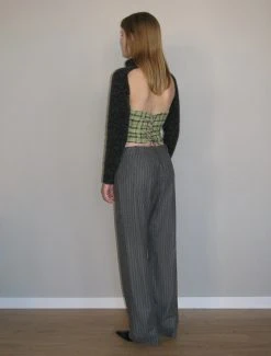 Paloma Wool no 1404 / Argan -The Mode Nith Sales Store argan low rise wide leg suit pants grey 03 40f004c7 ef5c 4cc6 8544 cb1c224240d8