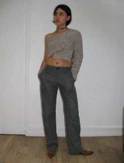 Paloma Wool no 1404 / Argan -The Mode Nith Sales Store argan low rise wide leg suit pants grey 1