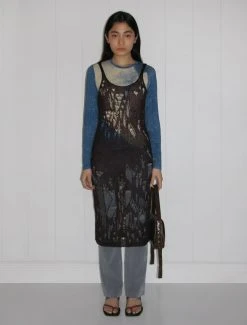 Paloma Wool no 1160 / Atals -The Mode Nith Sales Store atals disheveled knitted midi dress brown 1487