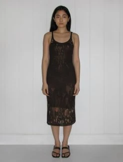 Paloma Wool no 1160 / Atals -The Mode Nith Sales Store atals disheveled knitted midi dress brown 1494