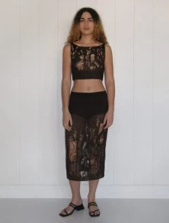 Paloma Wool no 1161 / Baia -The Mode Nith Sales Store baia disheveled sleeveless knitted top brown 0673