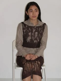 Paloma Wool no 1161 / Baia -The Mode Nith Sales Store baia disheveled sleeveless knitted top brown 1734