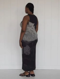 Paloma Wool no 1195 / Banksiae -The Mode Nith Sales Store banksiae fitted sleeveless midi dress rose print 4