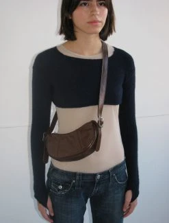 Paloma Wool no 1018 / Mini Bean -The Mode Nith Sales Store bean leather bag palomawool logo brown1