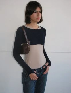 Paloma Wool no 1018 / Mini Bean -The Mode Nith Sales Store bean leather bag palomawool logo brown3