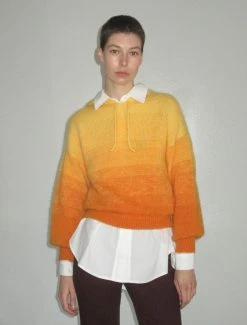 Paloma Wool no 1038 / Bilma -The Mode Nith Sales Store bilma soft knit sweater mix coloured yarn orange 03