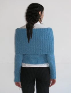 Paloma Wool no 1405 / Carlota -The Mode Nith Sales Store carlota warm soft high neck knitted crop sweater lightblue 03 fb74bfaf f0f4 420f bada bd744d83c84e