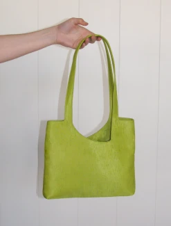 Paloma Wool no 1132 / Catalina II -The Mode Nith Sales Store catalina asymmetric fabric bag organic cotton lining lime