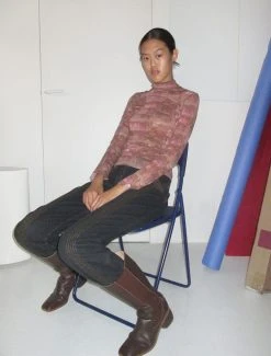 Paloma Wool no 1058 / Cometa -The Mode Nith Sales Store cometa long sleeve semitransparent t shirt darkpink 05