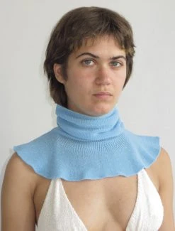 Paloma Wool no 1235 / Corita -The Mode Nith Sales Store corita knitted collar cape blue 1