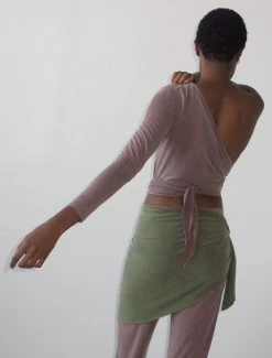 Paloma Wool no 1280 / Dill -The Mode Nith Sales Store dill cupro junio pants low waist aubergine 7753