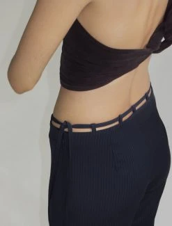 Paloma Wool no 1199 / Elvira -The Mode Nith Sales Store elvira prinstripe straight leg pants loops 4