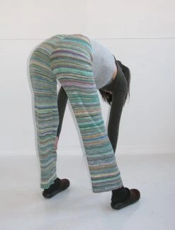 Paloma Wool no 952 / Fabia -The Mode Nith Sales Store fabia fitted multicolor ribbed pants green 05