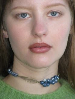 Paloma Wool no 1344 / Flores -The Mode Nith Sales Store flores braided chiffon ribbon ceramic stone necklace blue 01 7738807b 0ef6 44f2 b8ec 42c67ba6f8fa