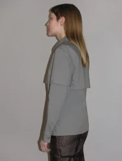 Paloma Wool no 1377 / Granite -The Mode Nith Sales Store granite asymmetric double layer shirt grey 04 9eb06b9f 6401 4b71 b81e 64170f949076