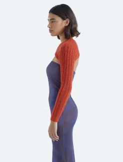 Paloma Wool no 1075 / Guiomar -The Mode Nith Sales Store guiomar ribbed knitted sleeves soft thread red 05