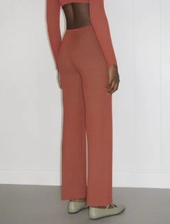 Paloma Wool no 1156 / Lina Bo -The Mode Nith Sales Store linabo ribbed organic cotton pants salmon 2