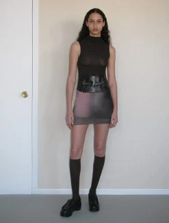 Paloma Wool no 1324 / Marron -The Mode Nith Sales Store marron fitted eleeveless funnel neck top brown 01 6d67196a 78a8 4896 b9ce cdc49869ded7