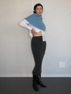 Paloma Wool no 1398 / Martini -The Mode Nith Sales Store martini fitted long tube skirt slightly fuzzy grey 04 77e94092 d6a2 4369 8e94 e509552f6bca