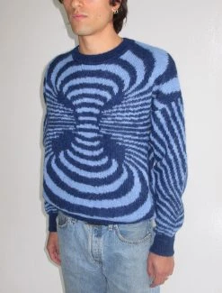 Paloma Wool no 1025 / Matrix -The Mode Nith Sales Store matrix warm sweater infinate op art design navy 06