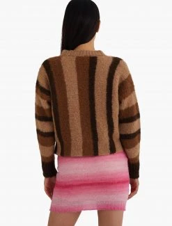 Paloma Wool no 1019 / Miércoles -The Mode Nith Sales Store miercoles undyed natural alpaca wool striped sweater natural 05