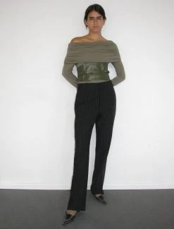 Paloma Wool no 1350 / Moonlight -The Mode Nith Sales Store moonless irregular opening pants chain detail black 7 4b098099 7120 4942 878c ec6bd1d68139