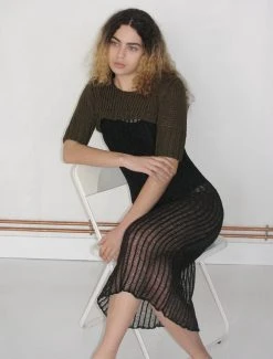 Paloma Wool no 1147 / Odile -The Mode Nith Sales Store odile thickly knitted armband top green 2