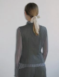 Paloma Wool no 1411 / Pearl -The Mode Nith Sales Store pearl fitted side pocket vest grey 05 e1fbb2cf 06bc 4ca2 838b b17ad6776a96