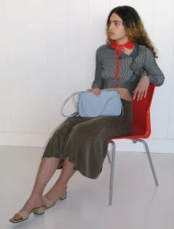 Paloma Wool no 1181 / Pluto -The Mode Nith Sales Store pluto baguette leather bag asymmetric overlap lightblue 1