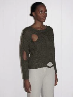 Paloma Wool no 1148 / Renzo -The Mode Nith Sales Store renzo thickly knitted sweater green 3
