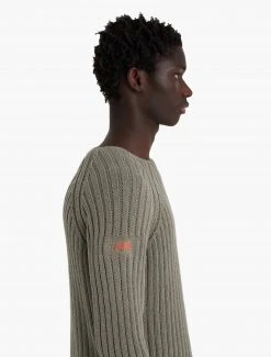 Paloma Wool no 939 / Shiitake -The Mode Nith Sales Store shiitake ribbed sweater irregular bottom detail 04