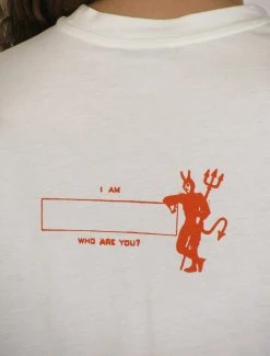 Paloma Wool no 1146 / Dirol souvenir -The Mode Nith Sales Store souvenirdirol organic cotton tshirt pen pocket devil print 0325