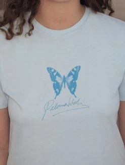 Paloma Wool no 1217 / Mariposa souvenir -The Mode Nith Sales Store souvenirmariposa organic cotton tshirt butterfly print 3901