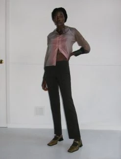 Paloma Wool no 1401 / Tropez -The Mode Nith Sales Store tropez straight leg low rise pants wool brown 02 1a04554f c8e9 47f4 83ce 84ca90c2ab3a