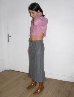 Paloma Wool no 1413 / Turbulence -The Mode Nith Sales Store turbulence fitted midi skirt opening flare grey 6