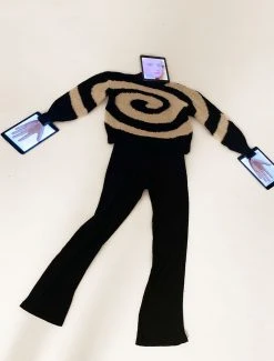 Paloma Wool no 675 / Twister -The Mode Nith Sales Store twister square fit knitted sweater black 05