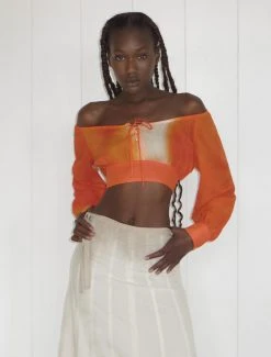 Paloma Wool no 1207 / Ulriche -The Mode Nith Sales Store ulriche puffy sleeved soft crop top 5