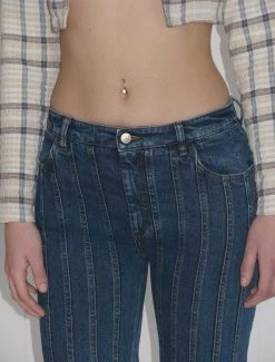 Paloma Wool no 1124 / Valentin -The Mode Nith Sales Store valentin denim pants vertical seams 02