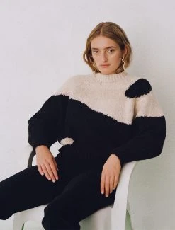 Paloma Wool no 447 / Yin Yang -The Mode Nith Sales Store yinyang sweater intarsia black 07